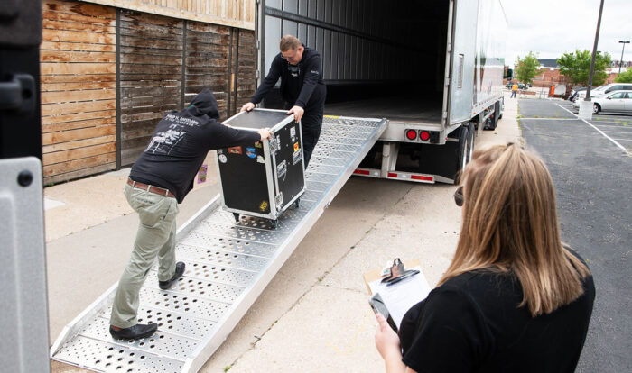 loading tour truck