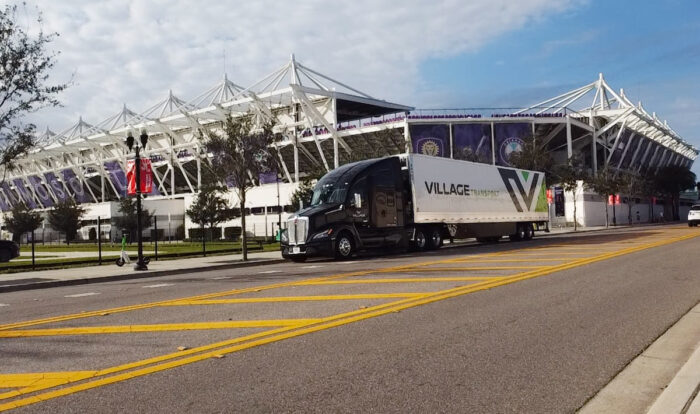 Sporting event trucking